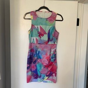 SHEIN floral mini dress - Size L (but runs small)